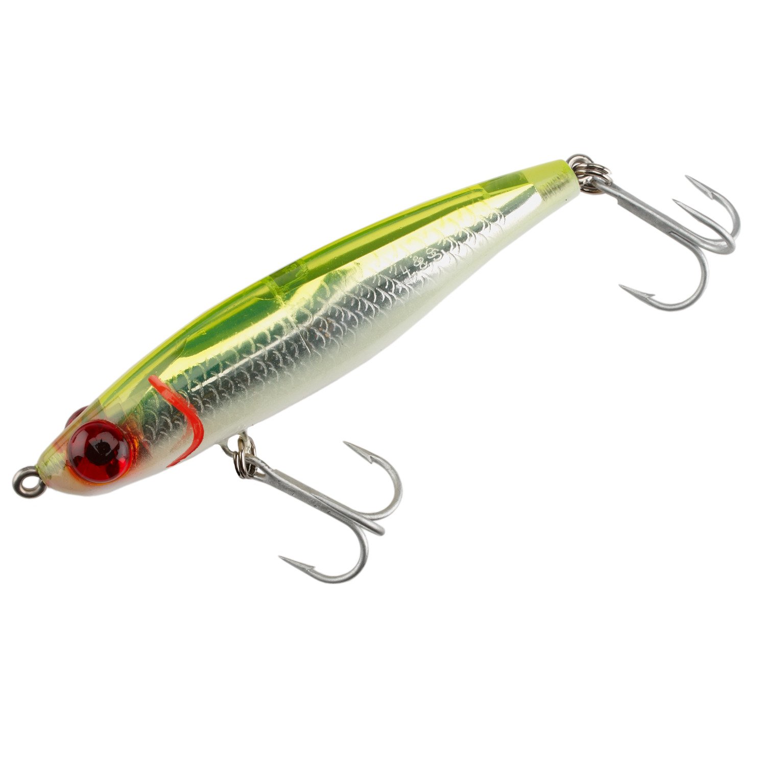 Chartreuse/White/Silver Scale