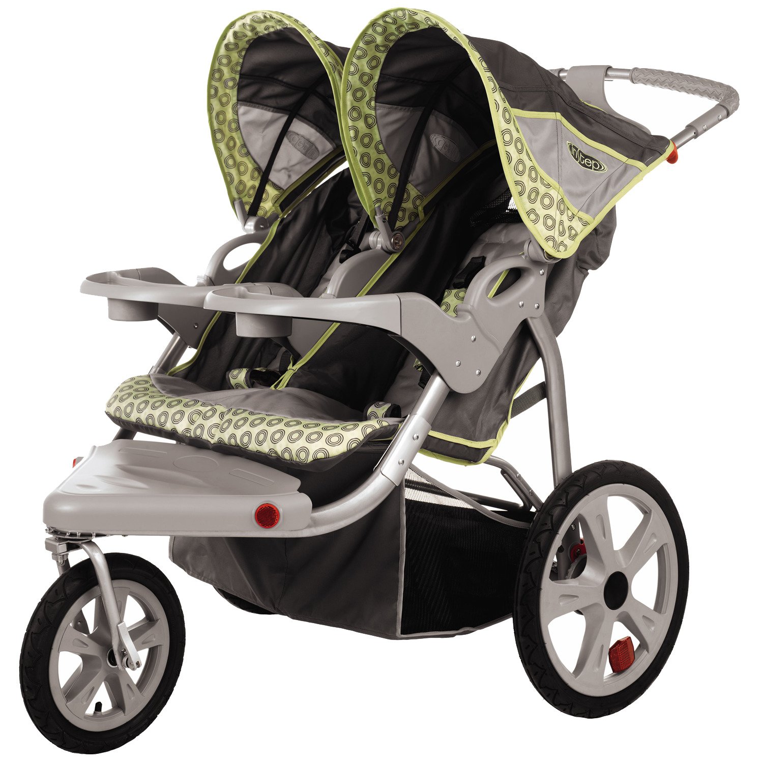 InSTEP Safari Swivel Wheel Double Jogging Stroller