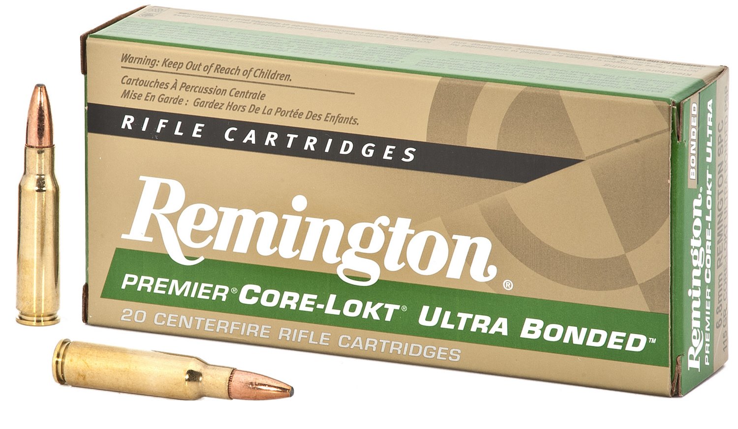 Remington Premier® Core-Lokt® Ultra Bonded® 6.8mm 115-Grain Centerfire Rifle Ammunition