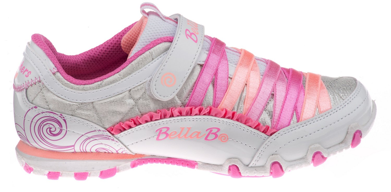 SKECHERS Girls' Bella Ballerina Prima Sweet Spun Athletic Lifestyle Shoes thumbnail