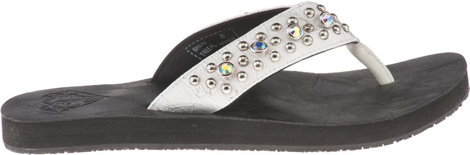 Gotta Flurt Women's Diamond Collection Low Thong Wedge Sandals
