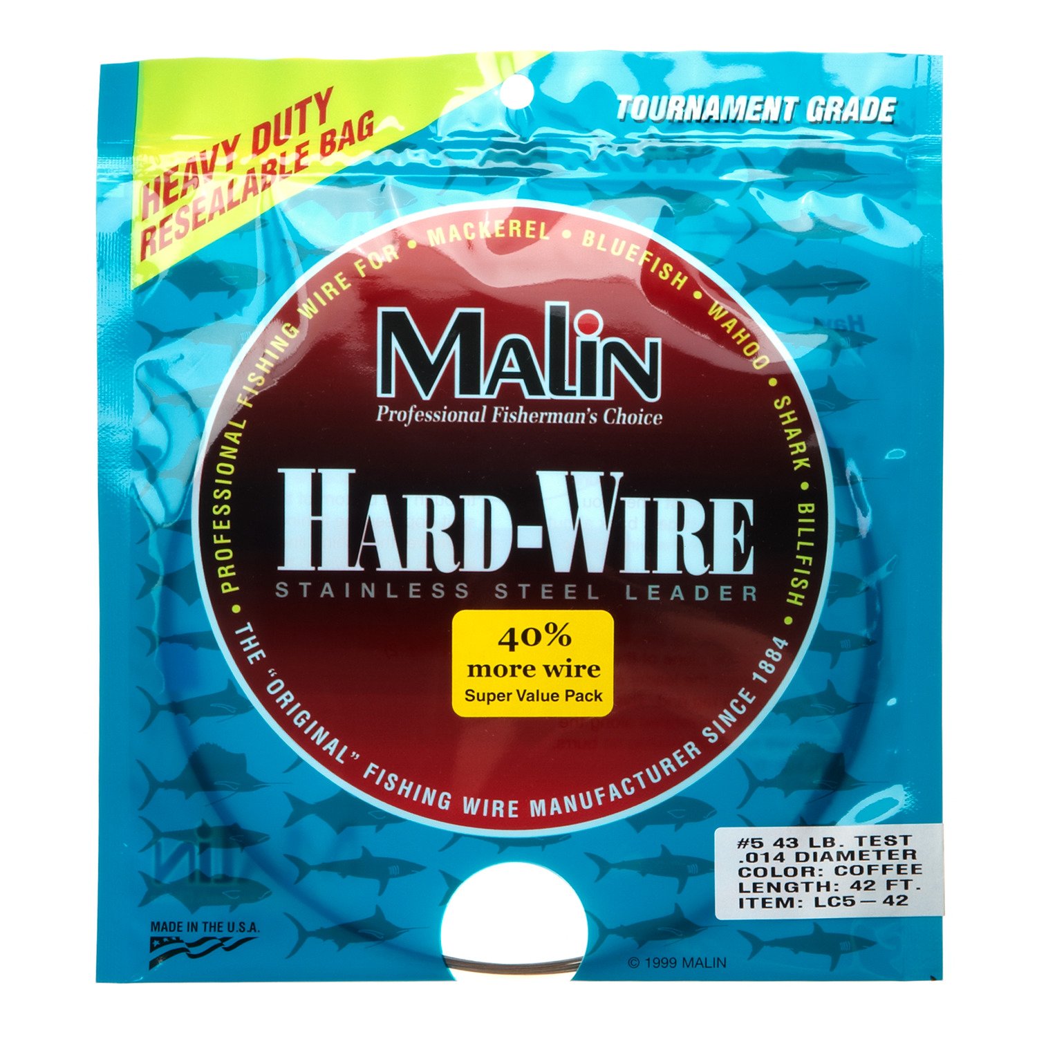 Malin Size 5 42' Wire Leader