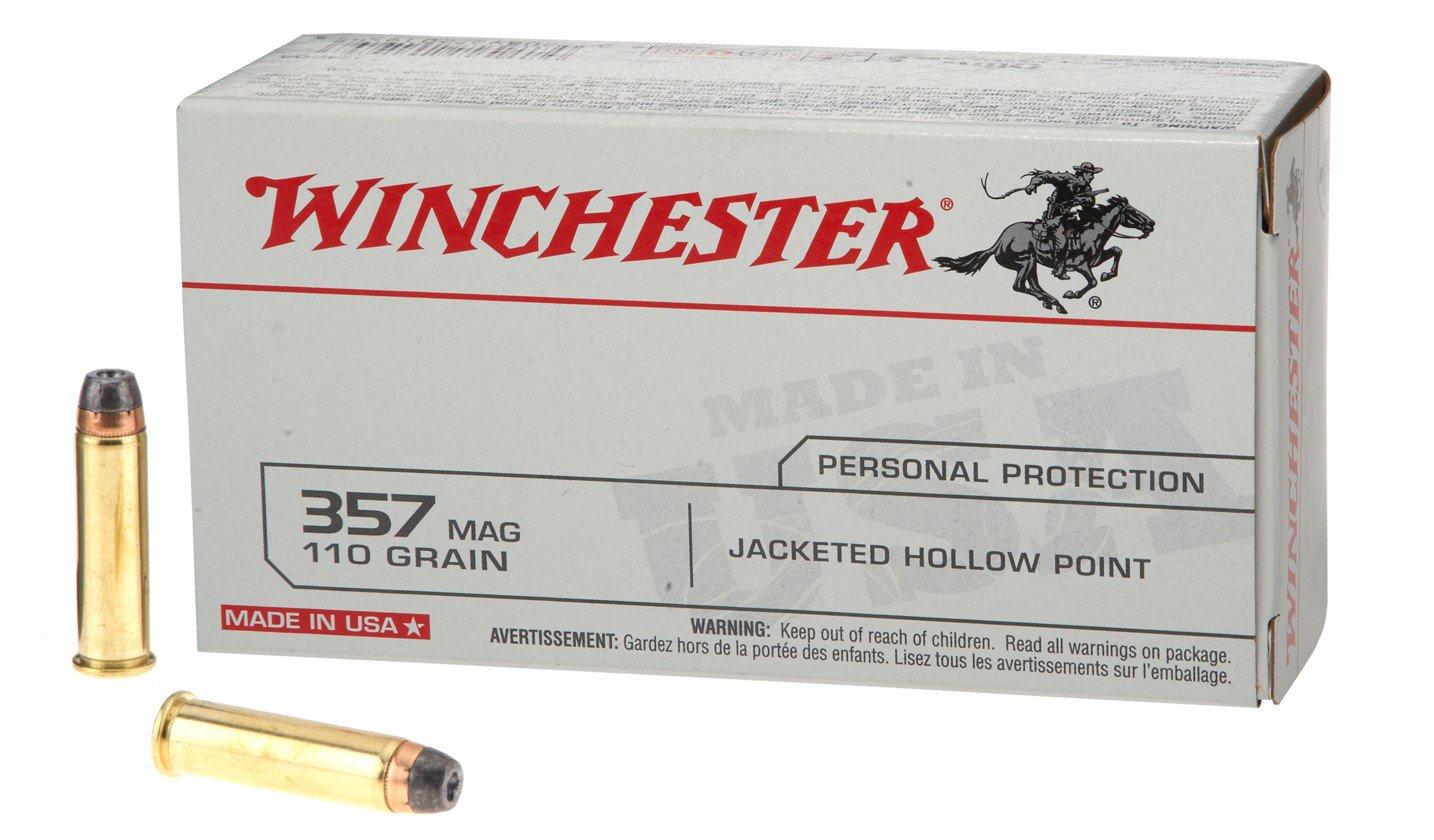 Winchester USA JHP .357 Magnum 110-Grain Handgun Ammunition