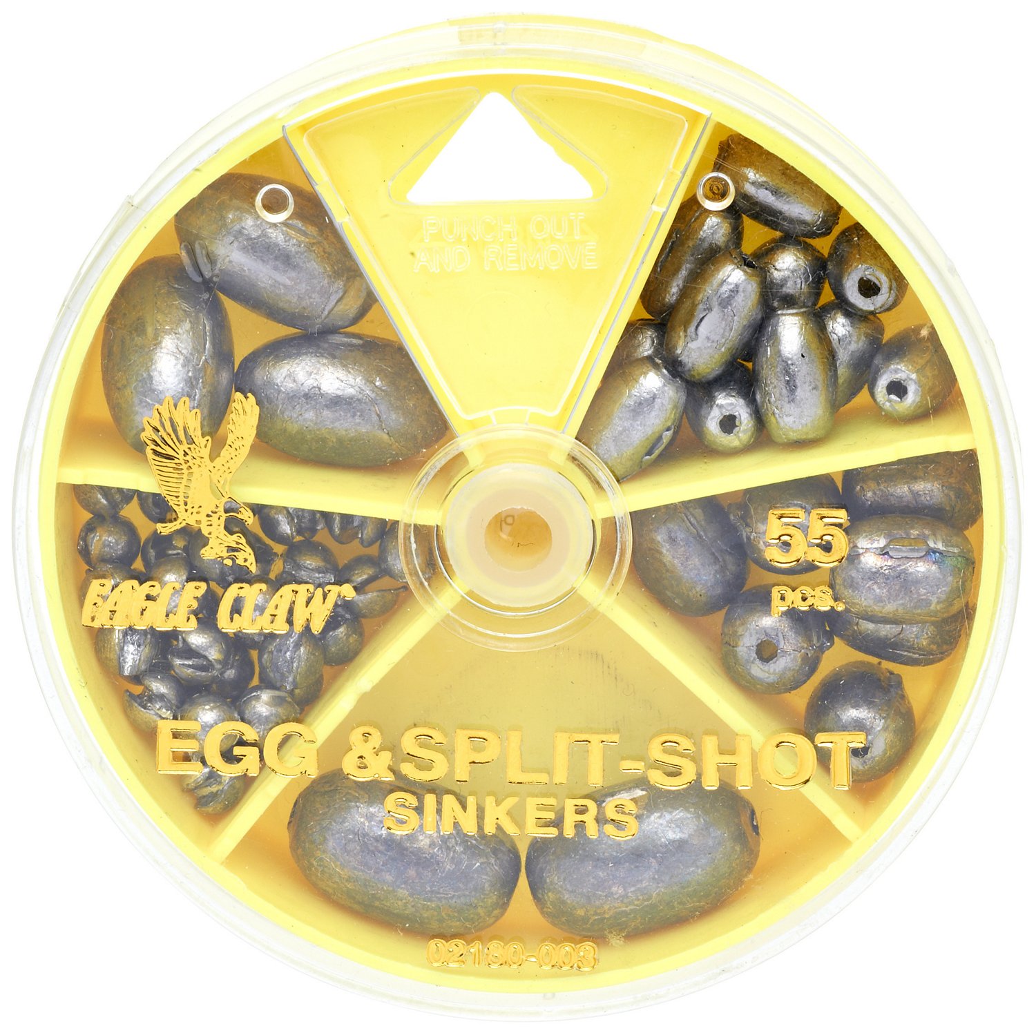 Eagle Claw Assorted Weights 54-Pack