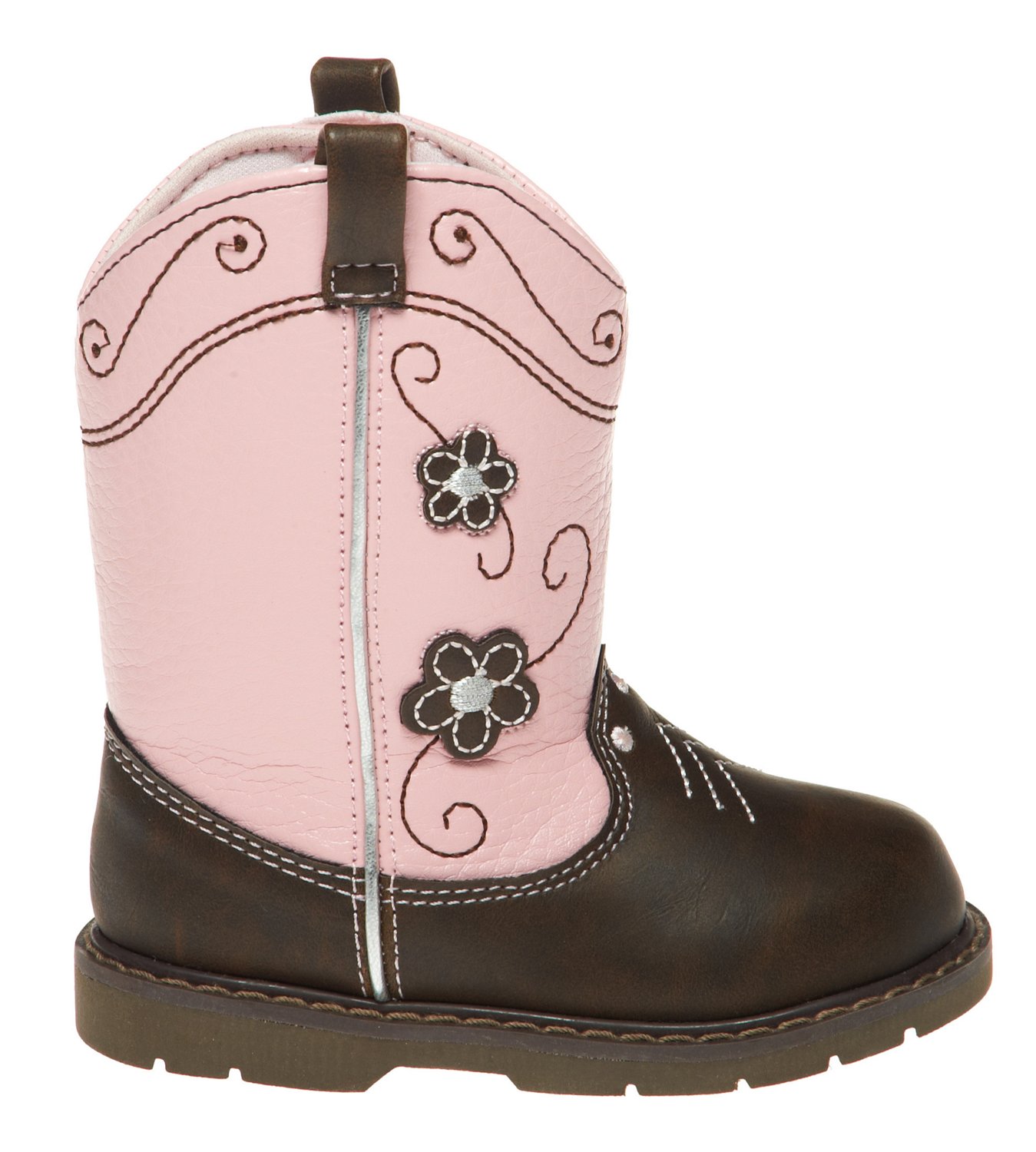 Trimfoot Girls' Natural Steps Walker Western Boots