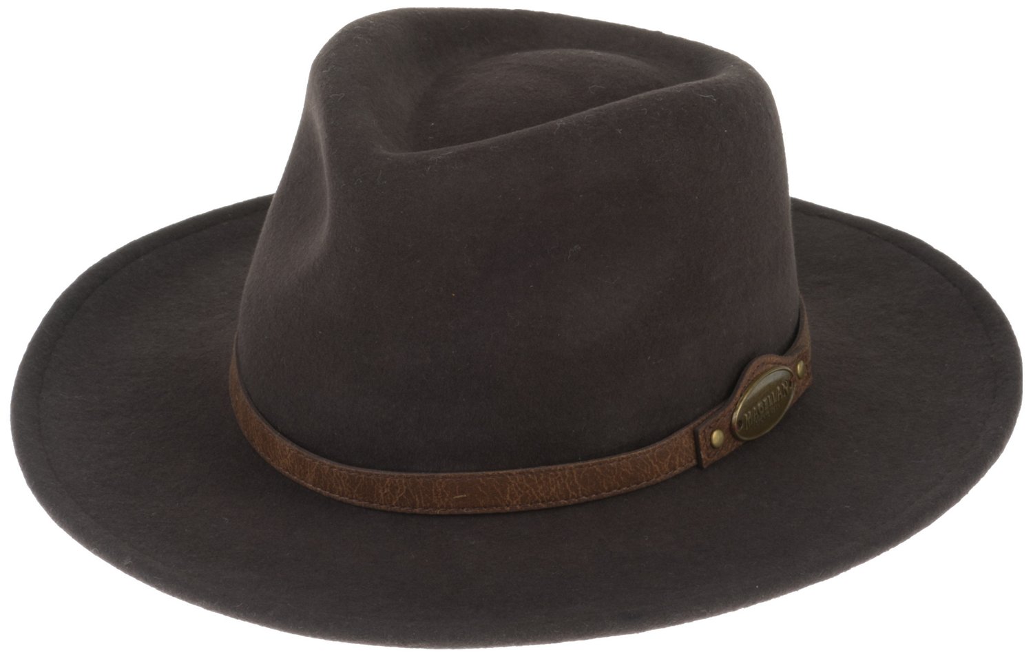 Magellan Outdoors Men's Crushed Felt Outback Hat with Concho