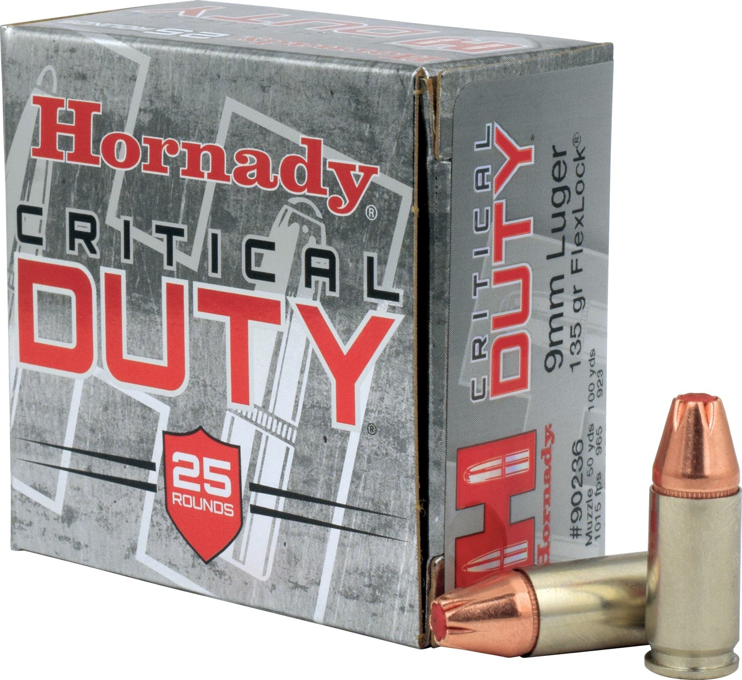 Hornady 9mm Luger 135-Gra FlexLock Critical DUTY Handgun Ammunition