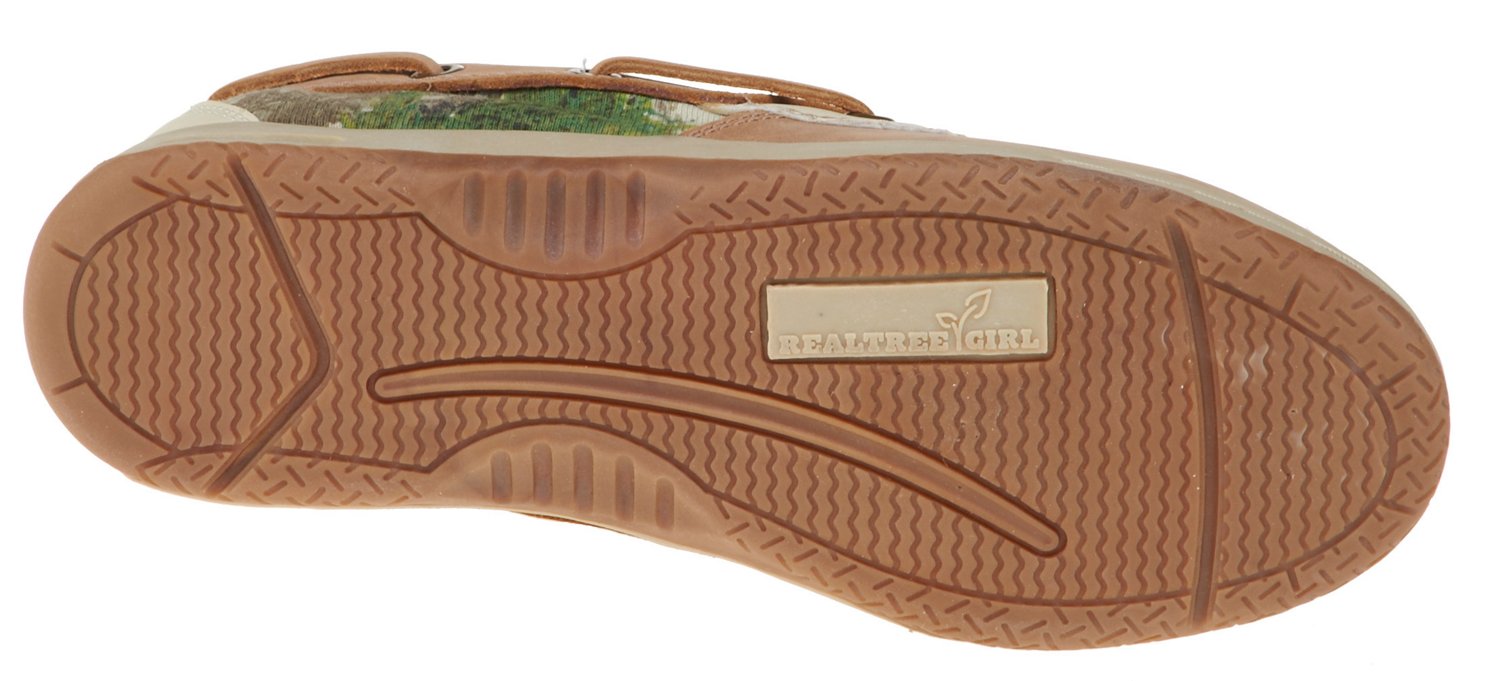 Realtree Women's Leather Boat Shoes thumbnail