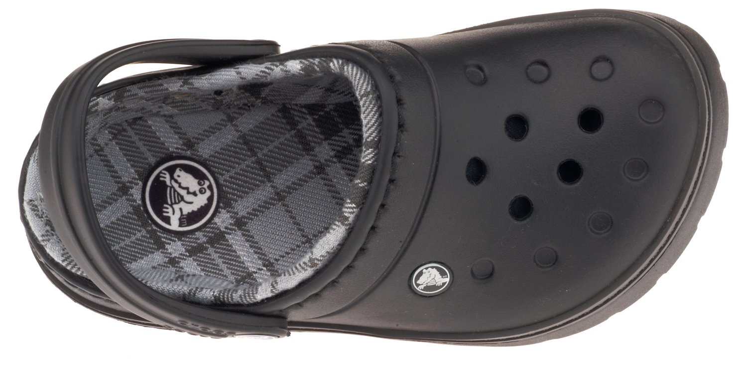 Crocs Kids' Cobbler Plaid Lined Clogs thumbnail