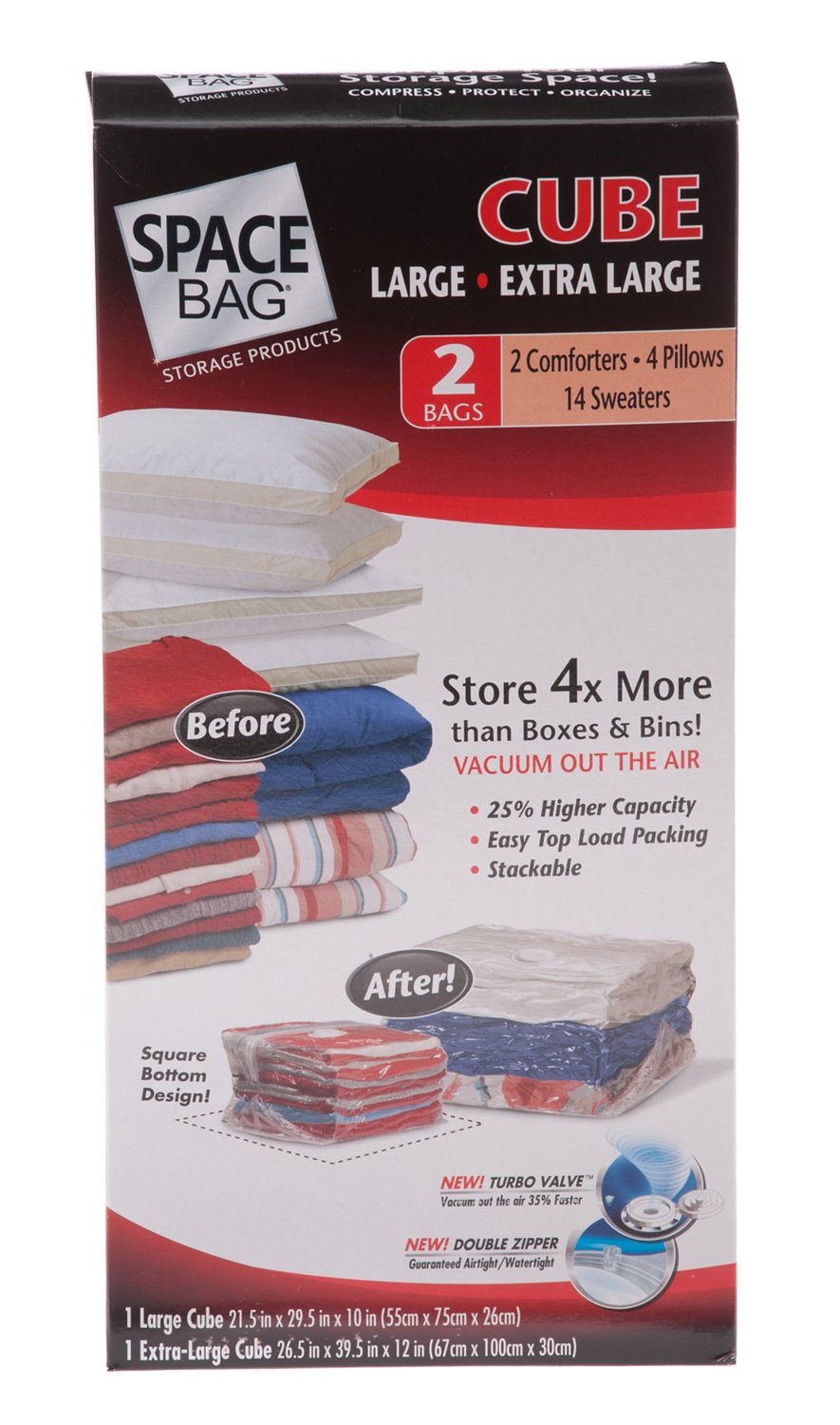 Ziploc® Space Bag Cube Trays 2-Pack