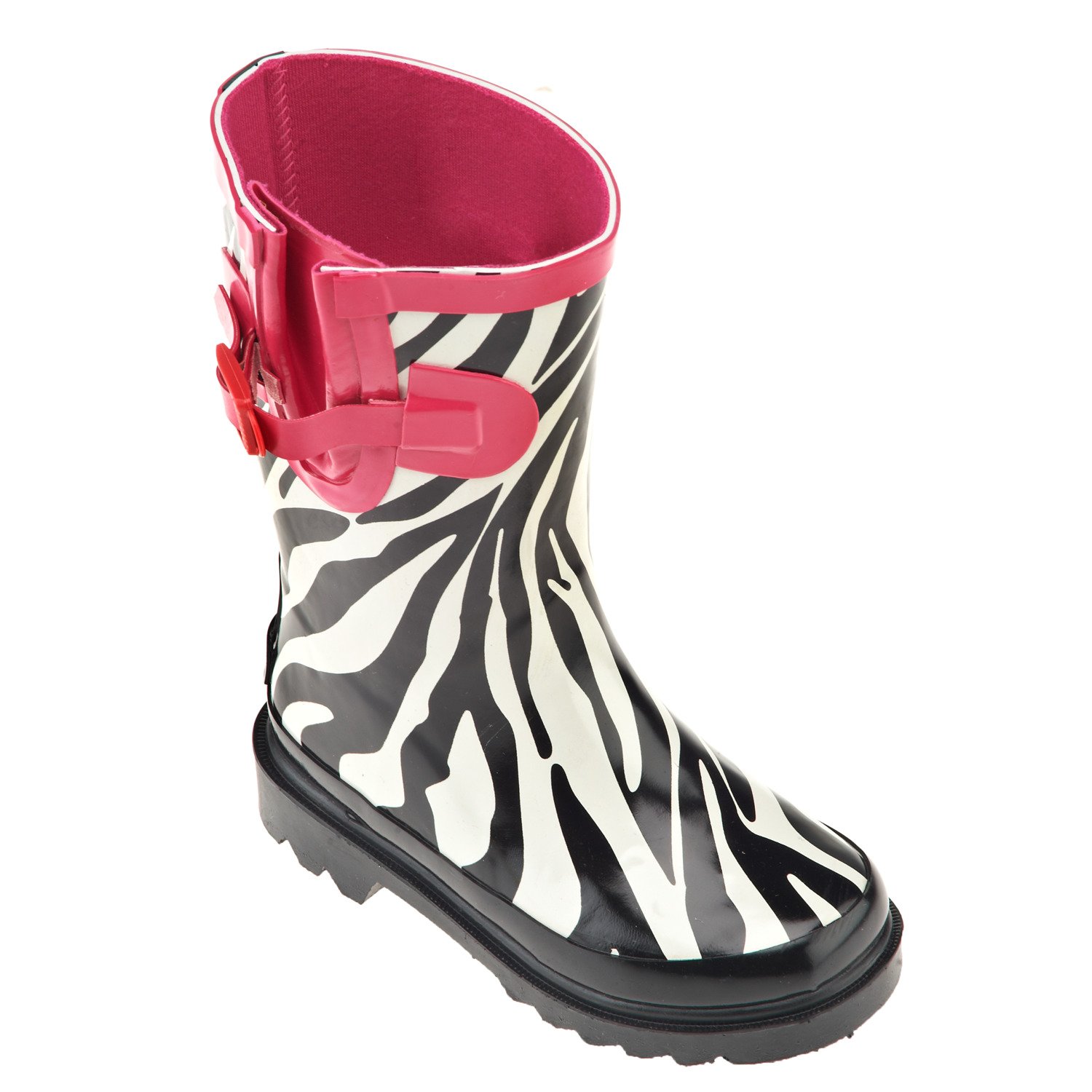 Stone Creek™ Girls' Zebra Print Rubber Boots thumbnail