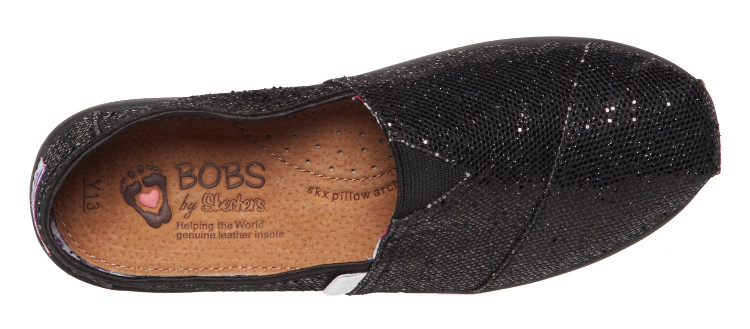 SKECHERS Girls' Bobs World Sparkle Casual Shoes thumbnail