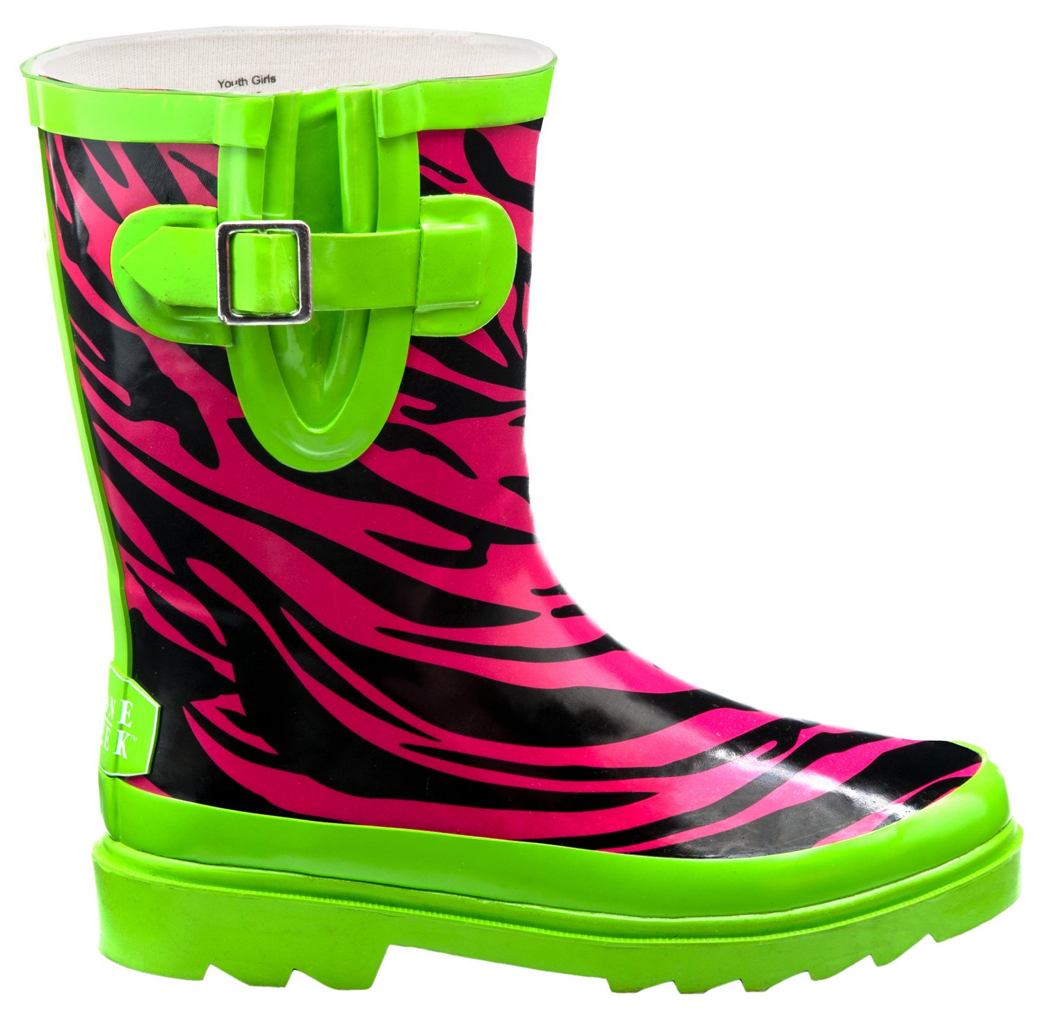 Stone Creek Girls' Zebra Rubber Boots