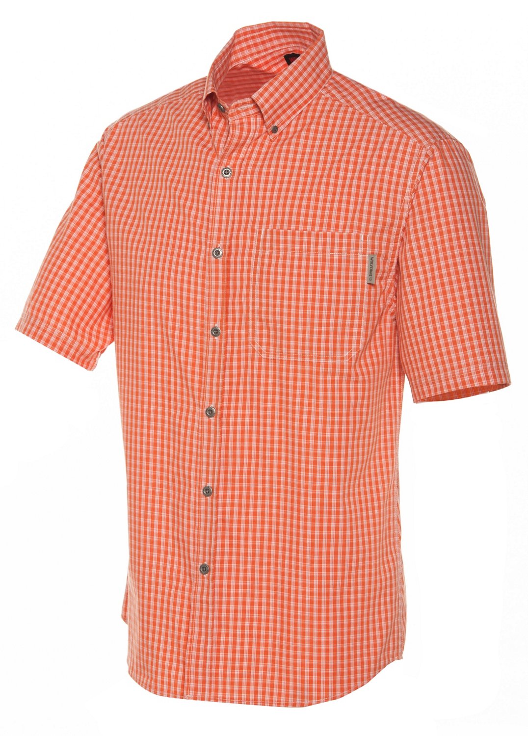 Wolverine Men's Briscoe Short Sleeve Plaid Button-Down Shirt