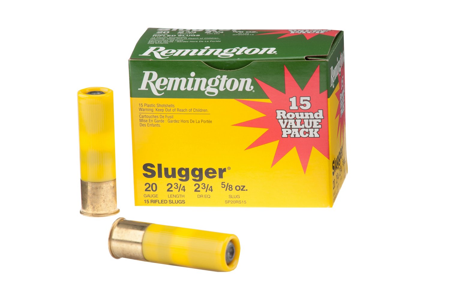 Remington Slugger® 20 Gauge Rifled Slug Shotshells