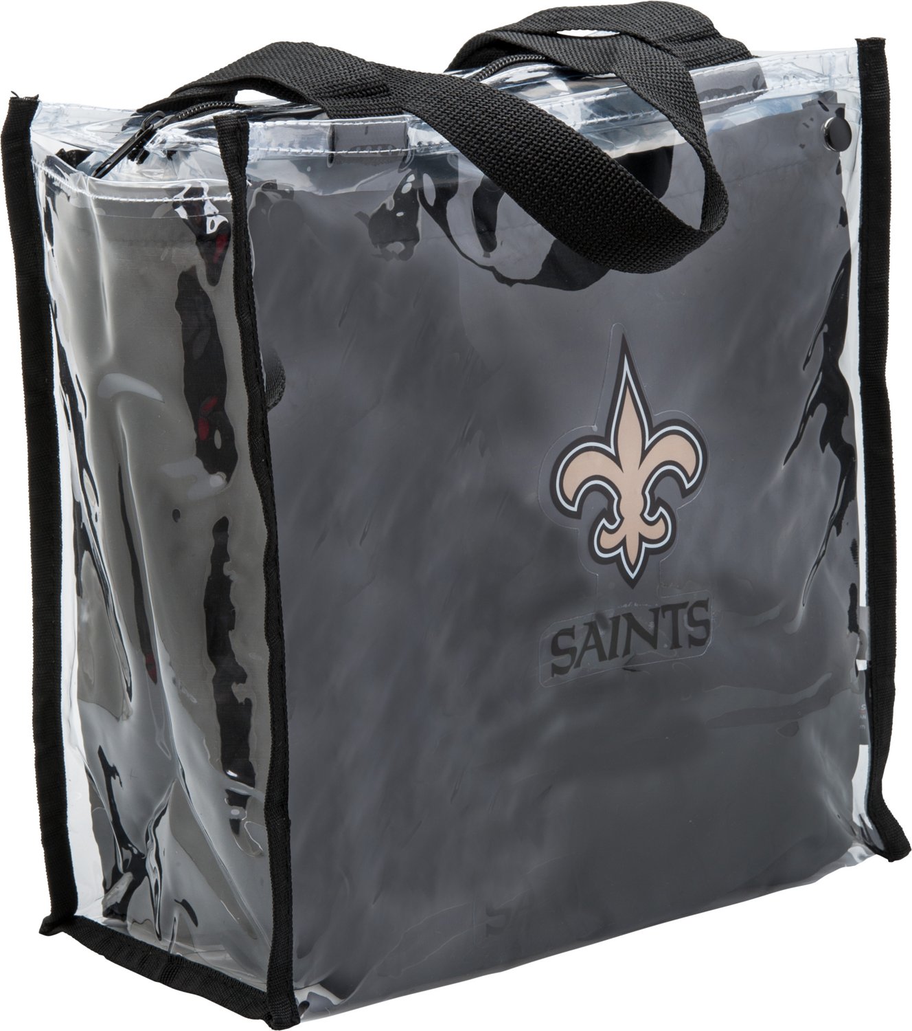 ... Earth Productions New Orleans Saints Clear Convertible Square Tote Bag