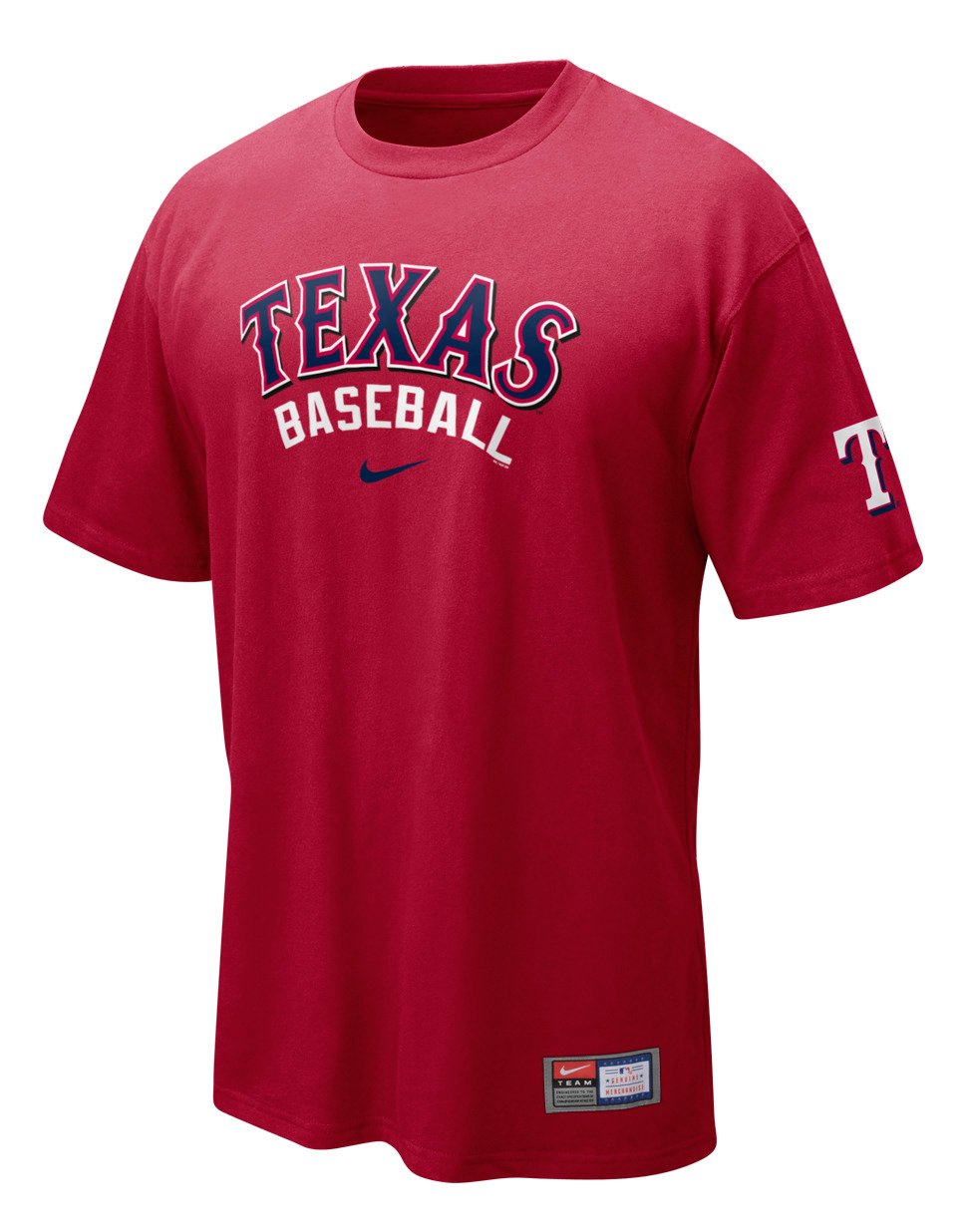 Nike Adults' Texas Rangers Short Sleeve Practice T-shirt