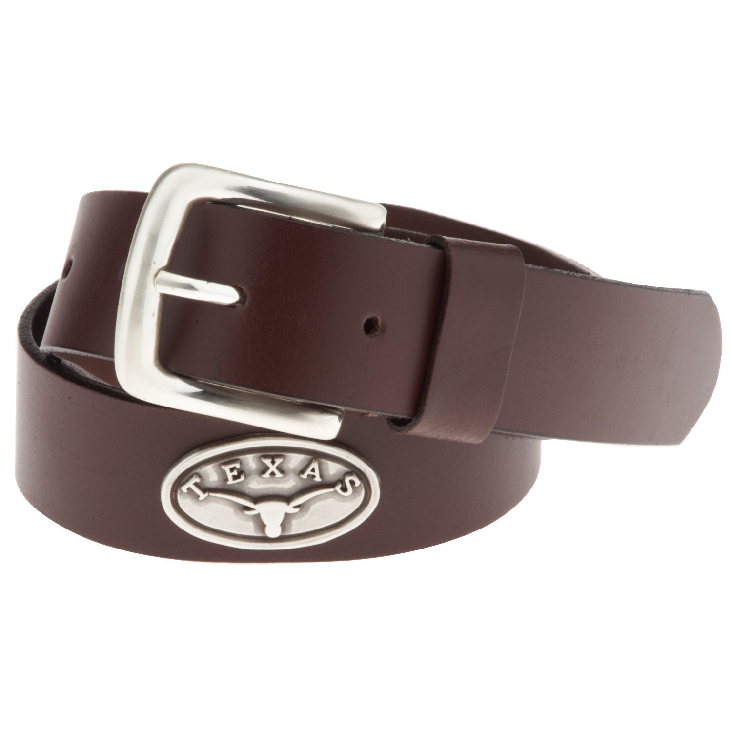 Enmon Men's Sideline Collection Texas Brown Leather Belt