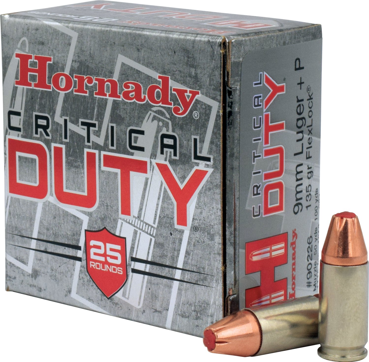 Hornady 9mm Luger+P 135-Grain FlexLock Critical DUTY Handgun Ammunition