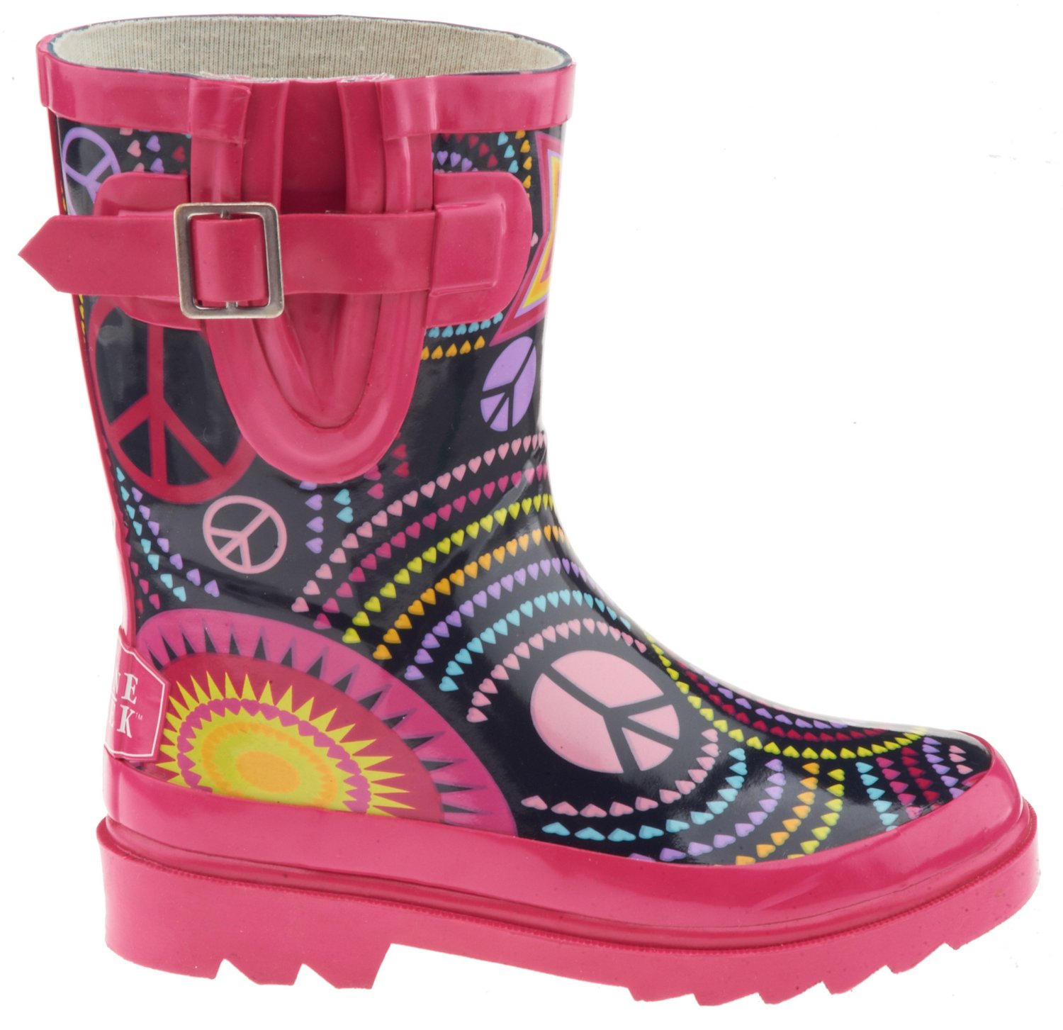 Stone Creek Girls' Peace and Stars Rubber Boots thumbnail