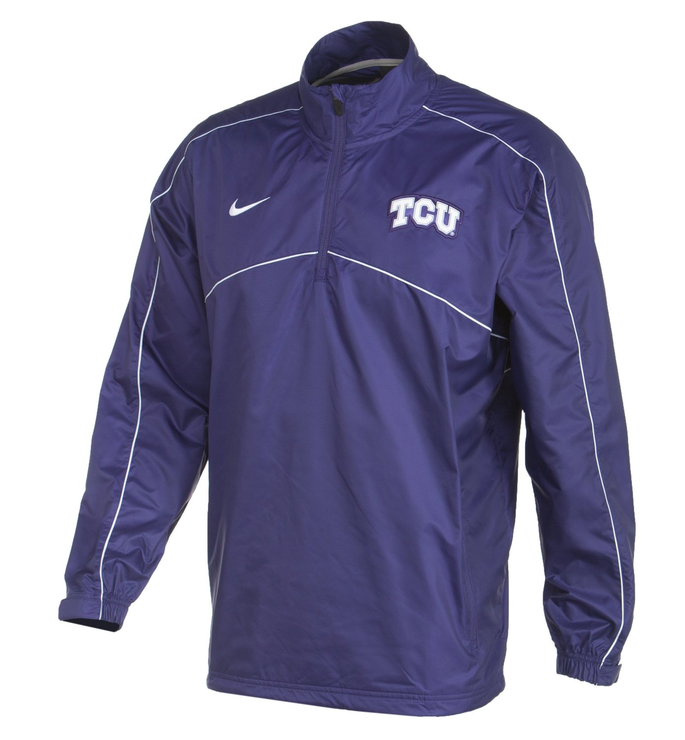 Nike Men's Texas Christian University Woven Coaches 1/4 Zip Jacket