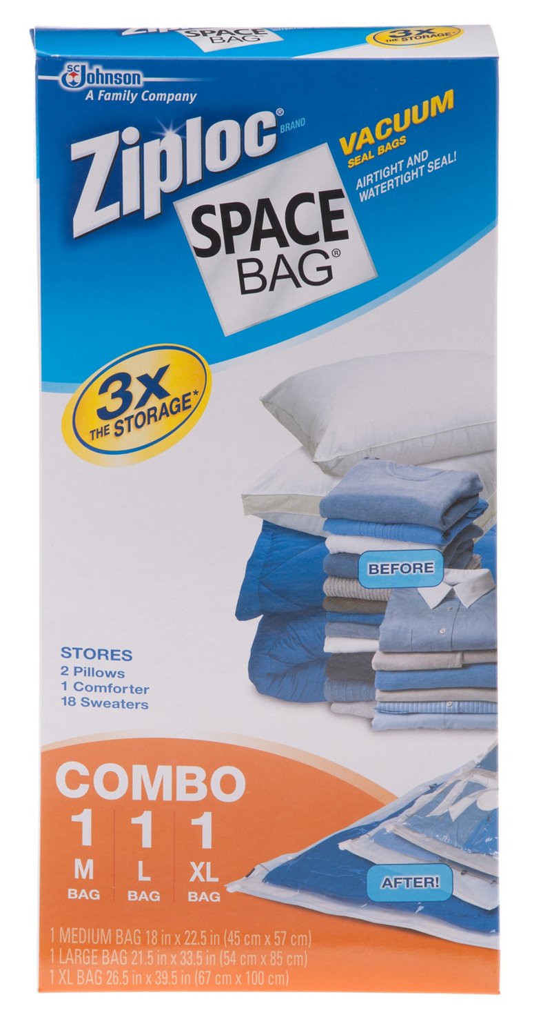 Ziploc® Space Bag Tray Combo Pack
