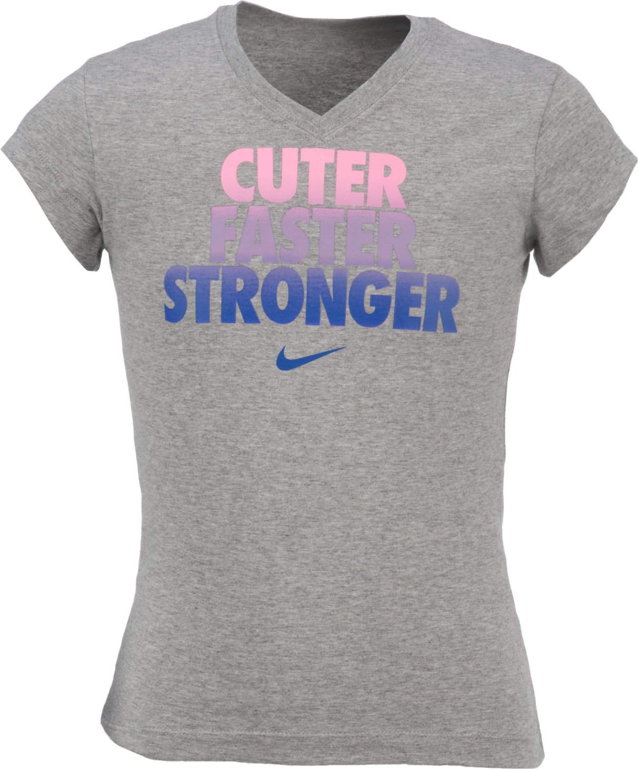 Nike Girls' Cuter Faster Stronger Short Sleeve T-shirt