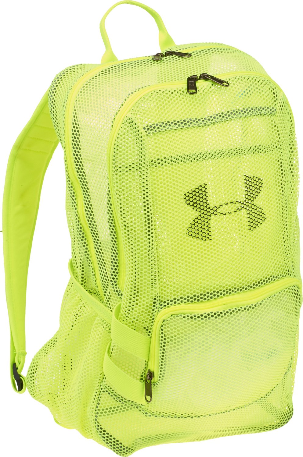 neon yellow under armour backpack