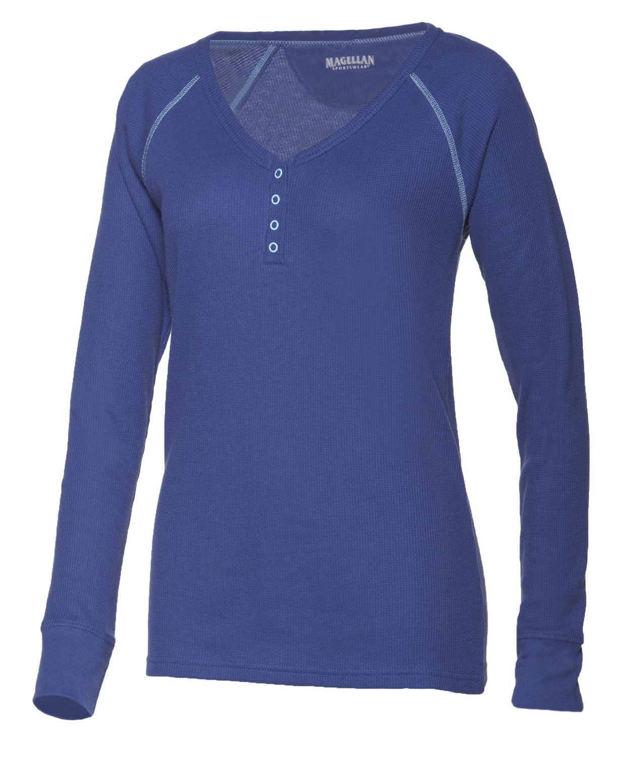 Magellan Outdoors Women's Long Sleeve Solid Henley