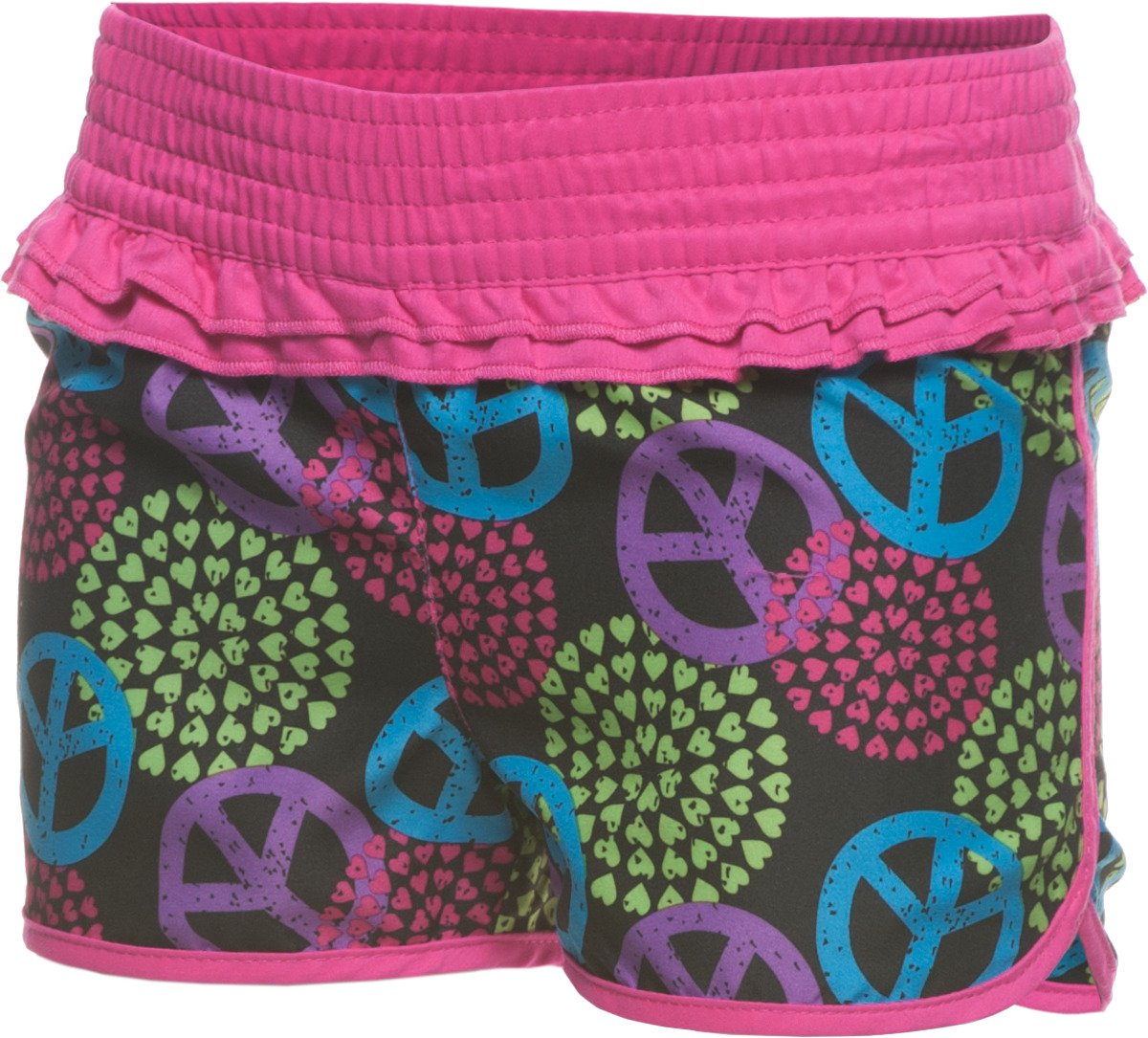 O'rageous® Girls' Ruffled Print Board Short