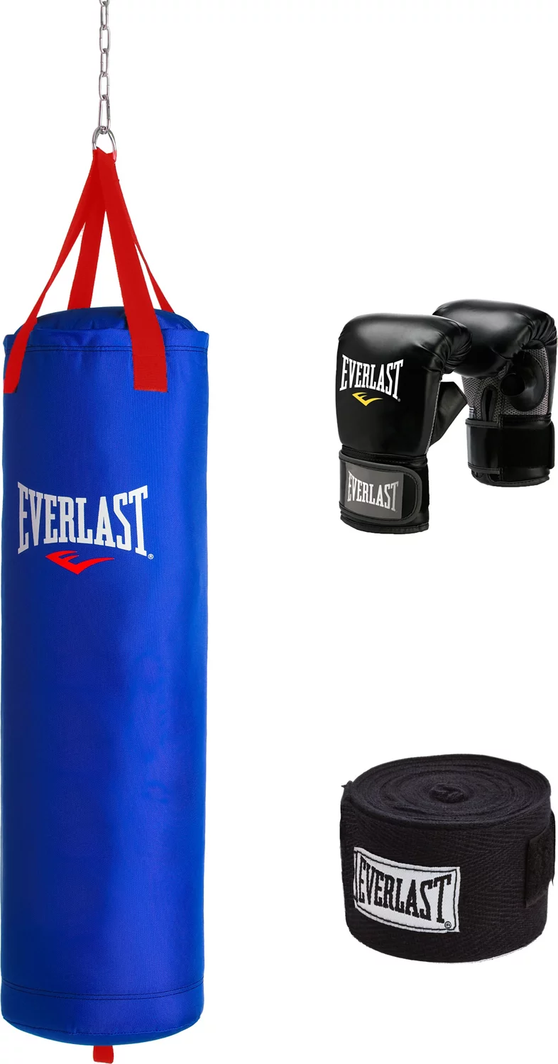 Everlast 70 lb. Polycanvas Heavy Bag Kit (Blue) from Academy Sports + Outdoors for $49.99