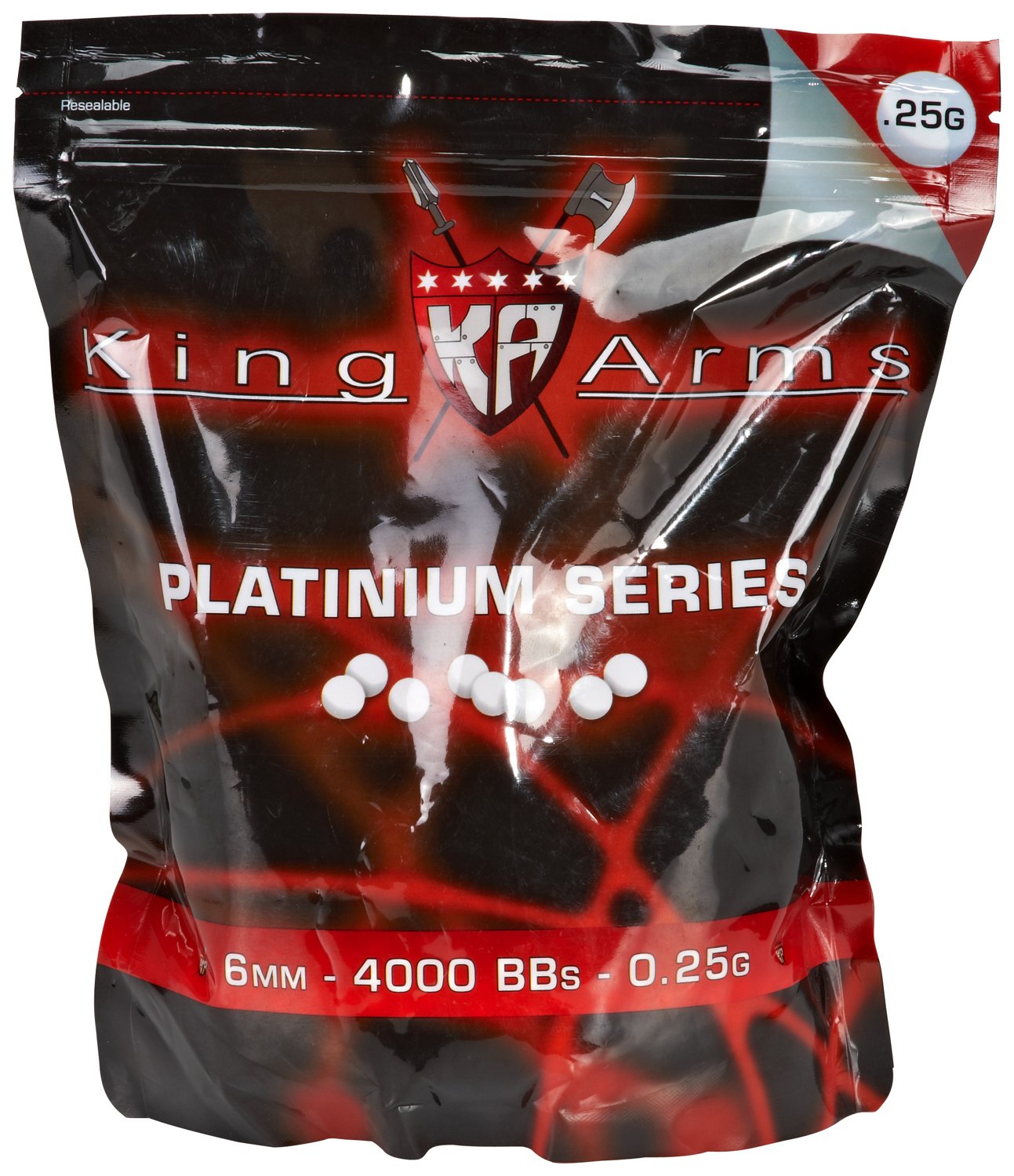 King Arms .25-Gram Platinum BBs 4,000-Count