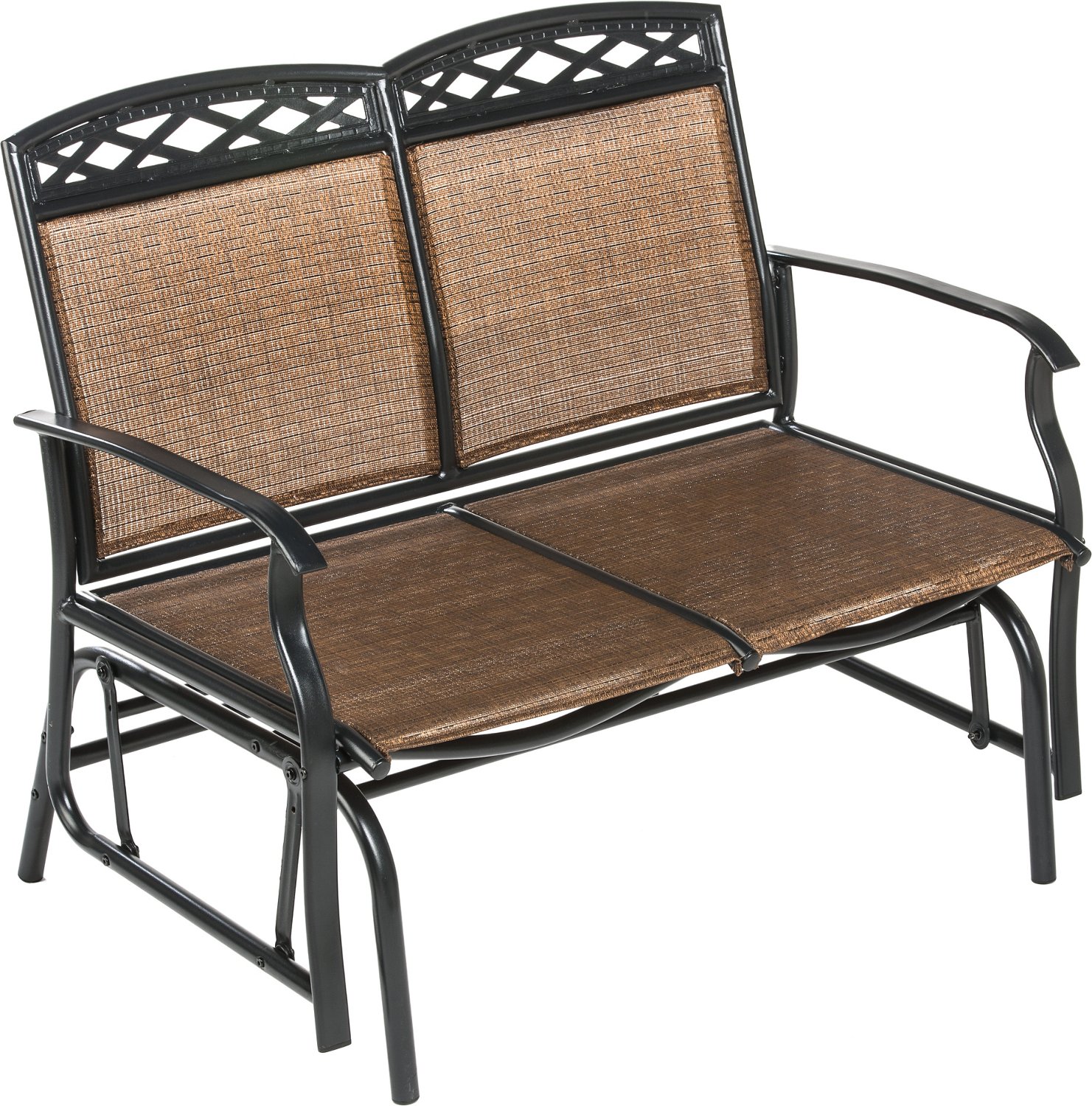 Mosaic Steel Sling 2-Person Glider Chair thumbnail