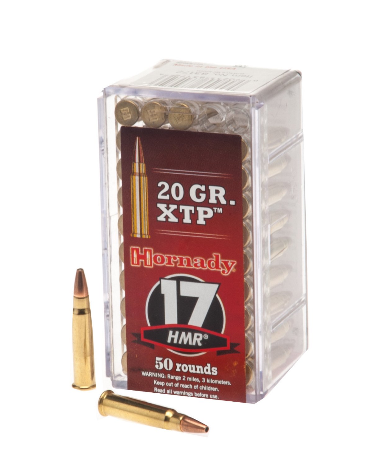 Hornady HP XTP® .17 HMR® 20-Grain Rimfire Rifle Ammunition