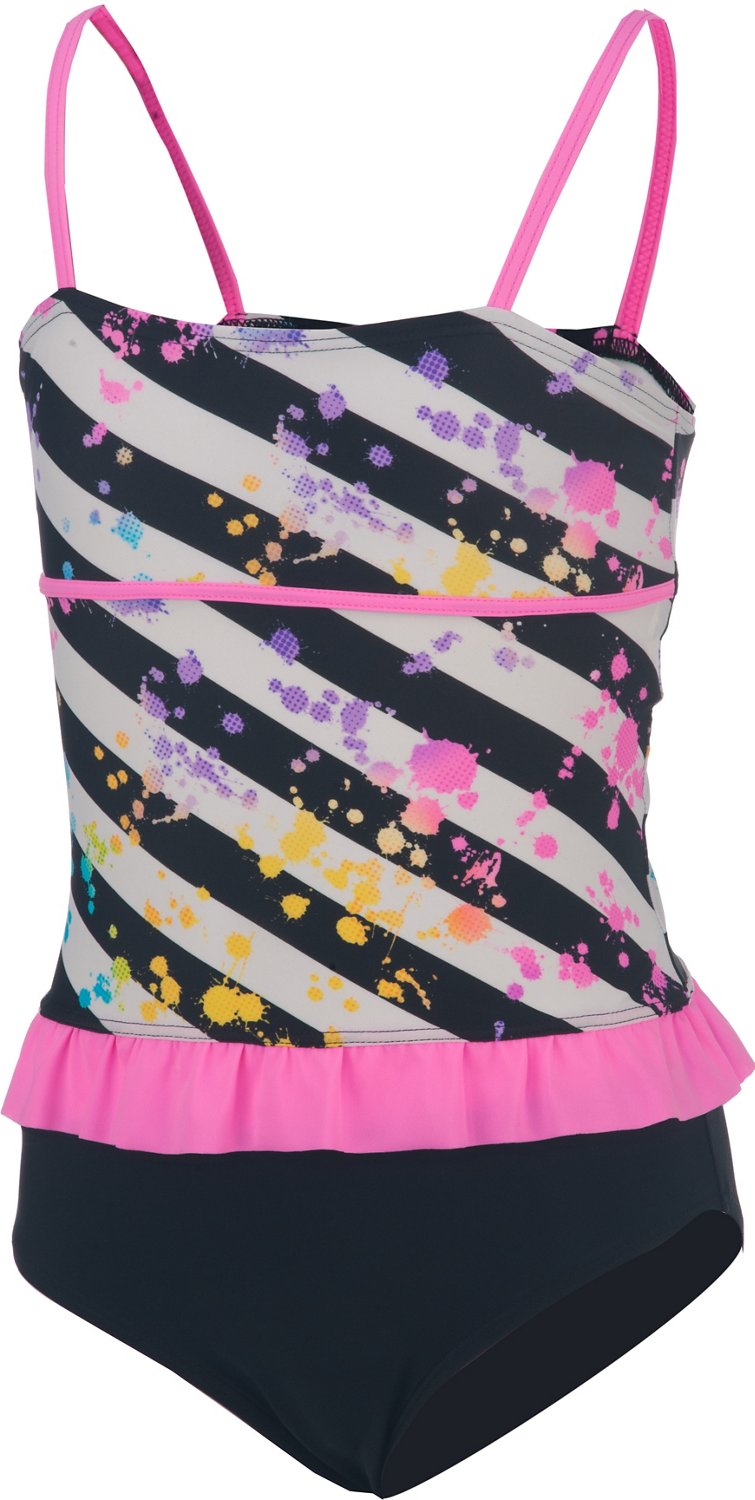 O'rageous® Girls' Pop Rocks Long Corsetkini