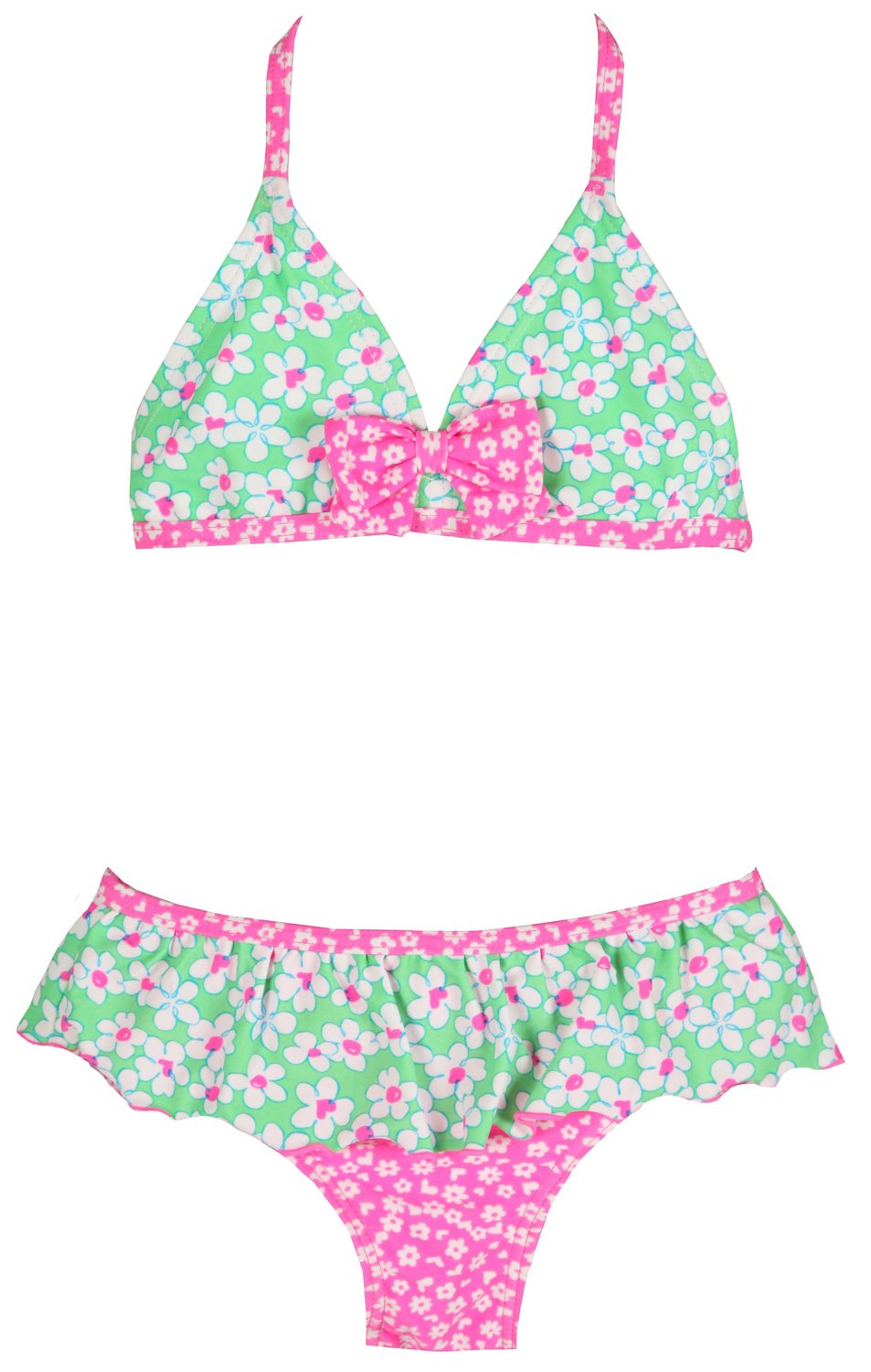 O'rageous® Girls' Princess Daisy Triangle Top and Skirtini Set