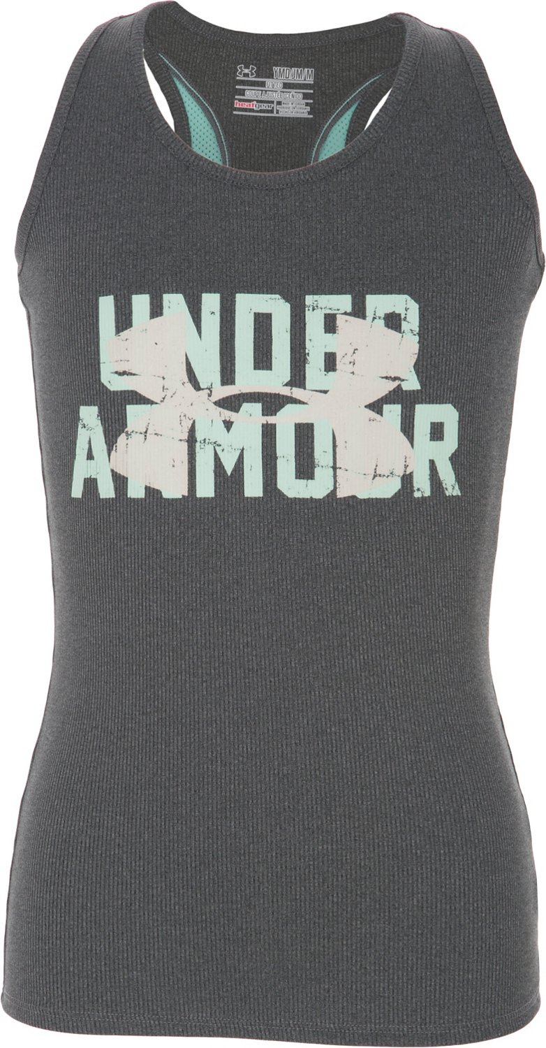 Under Armour® Girls' Script Logo Graphic Tank Top