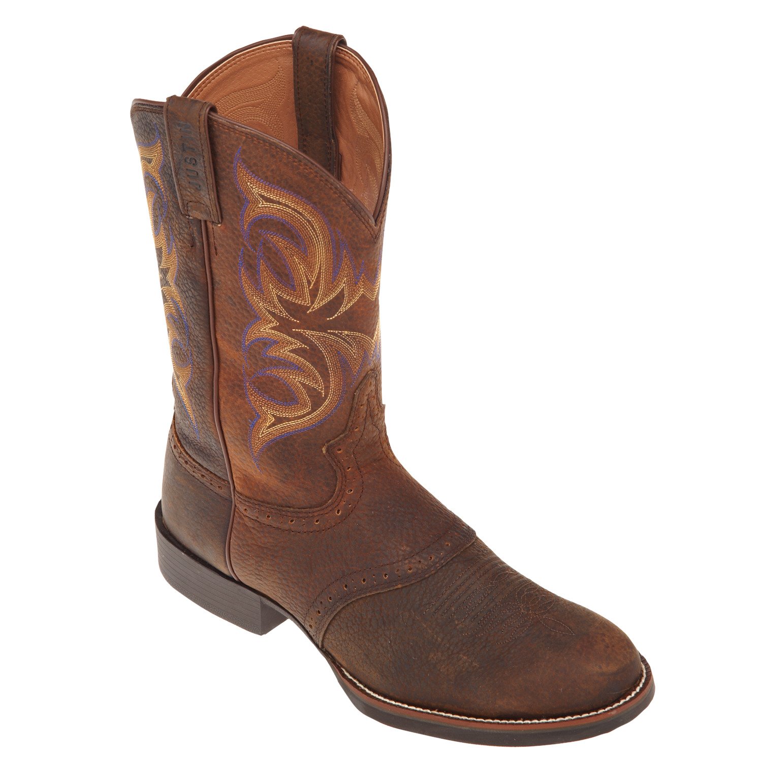 Justin Men's Stampede Stockman Western Boots thumbnail