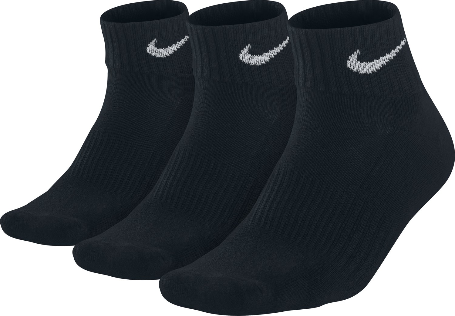 Nike Youth's Cotton Quarter Socks 3-Pack thumbnail