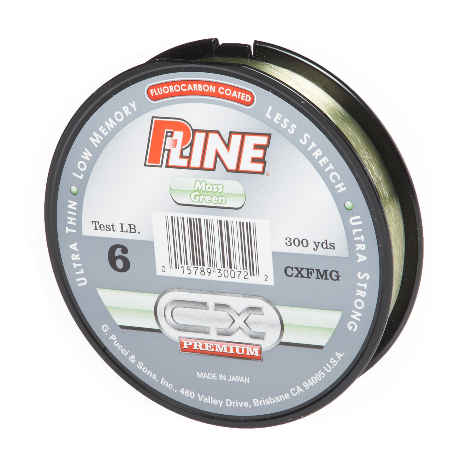 P-Line CX Premium 6 lb. - 300 yards Fluorescent Fluorocarbon Coated Fishing Line Filler Spool
