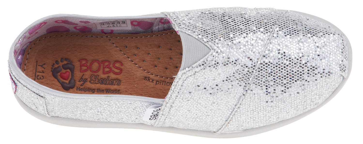 SKECHERS Girls' Bobs World Sparkle Casual Shoes thumbnail