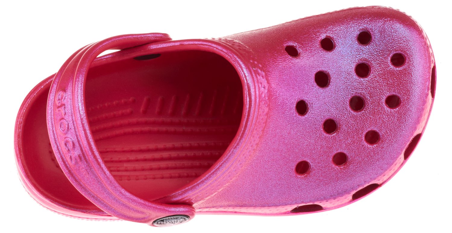 Crocs Girls' Classic Iridescent Clogs thumbnail
