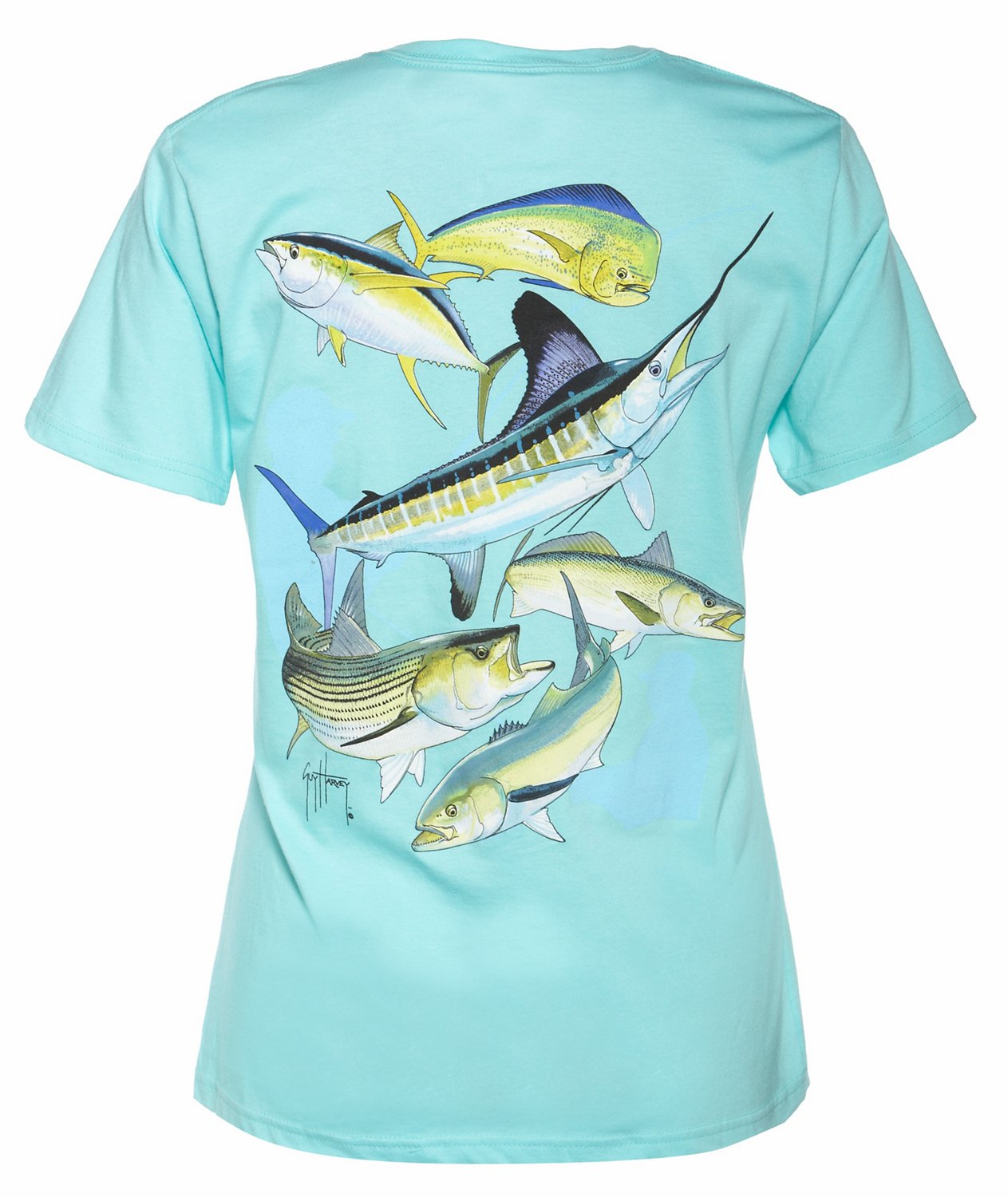 Guy Harvey Women's Big Hook Up T-shirt