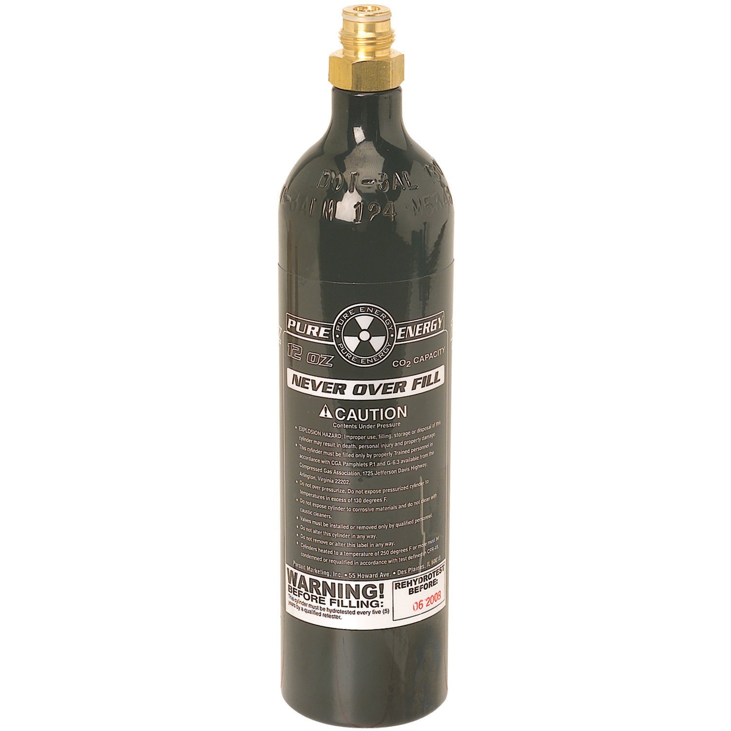Extreme Rage PMI Pure Energy 12 oz. COâ Cylinder with Pin Valve