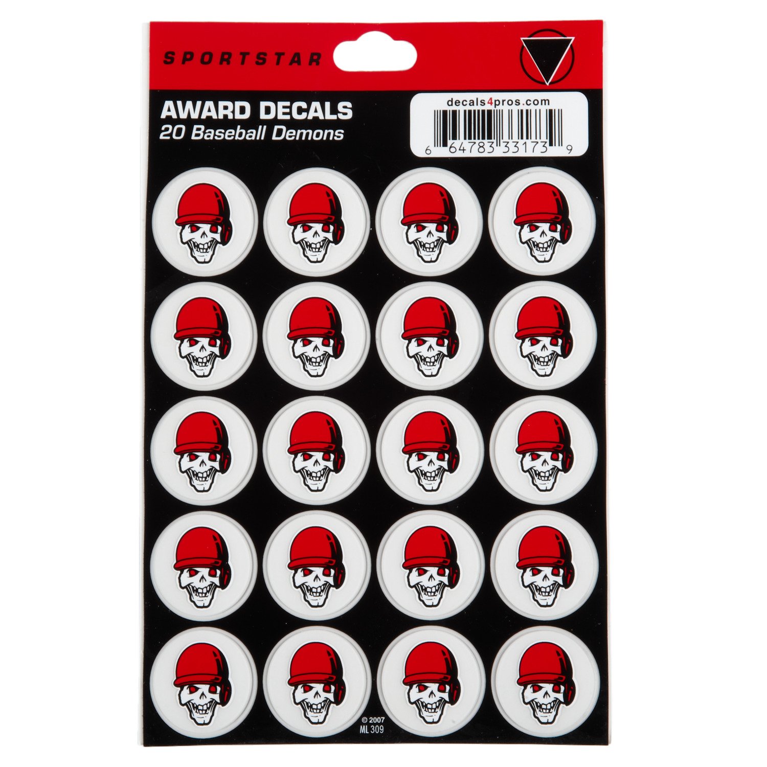 Sportstar Baseball Demon Award Decals