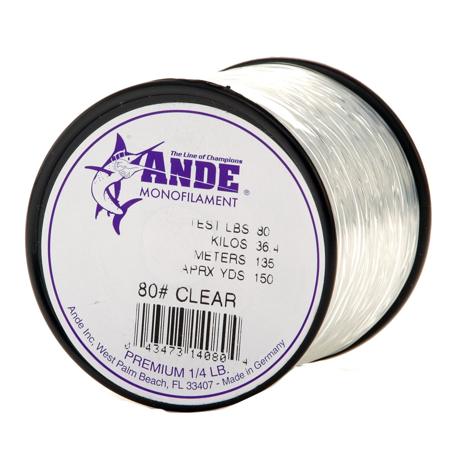 ANDE® Premium 80 lb. - 150 yards Monofilament Fishing Line