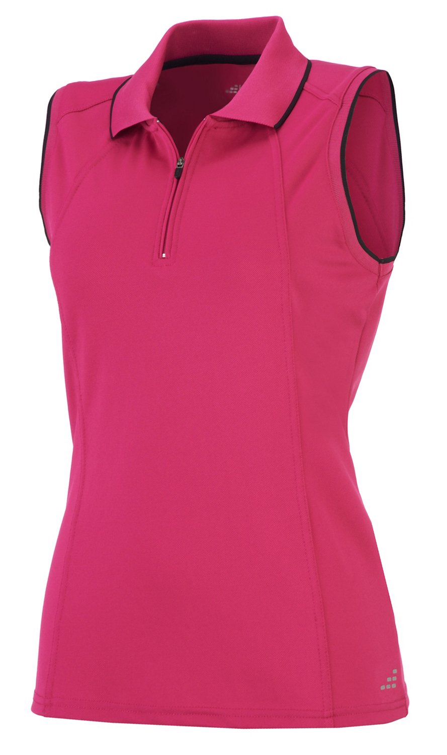 BCG Women's Zip Front Piqué Sleeveless Tennis Polo thumbnail
