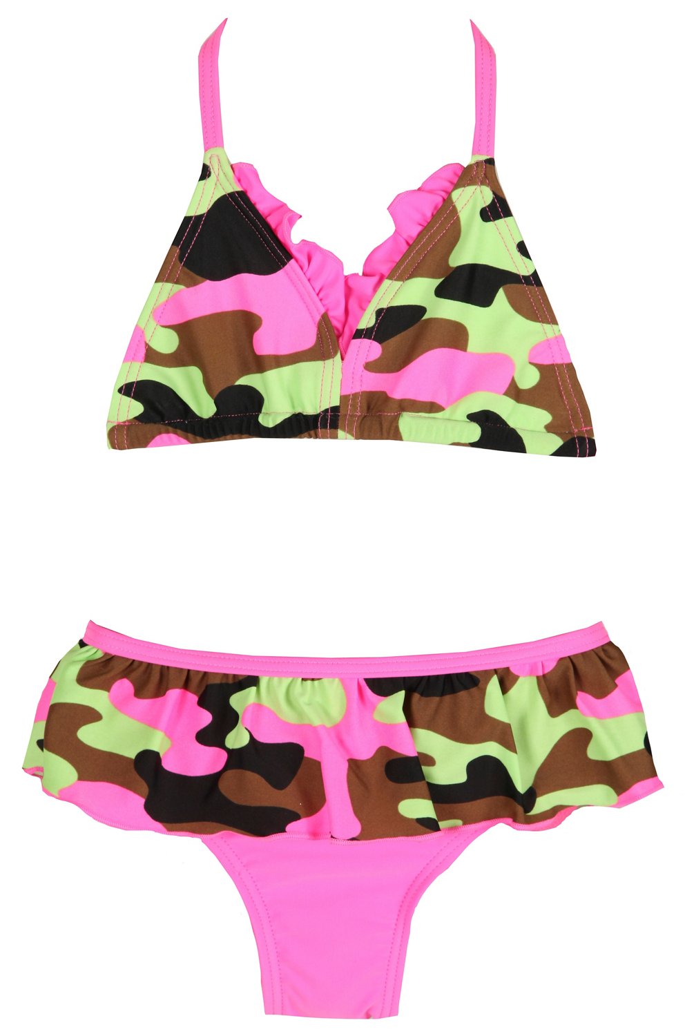 O'rageous® Girls' Bomb Squad Triangle Top and Skirtini Set