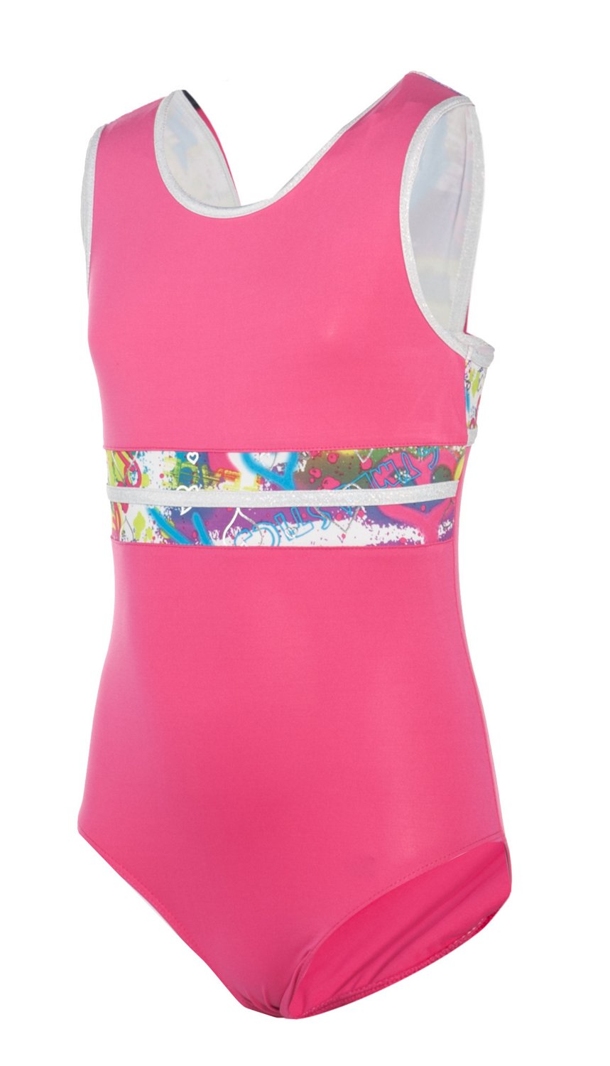 Capezio® Girls' Future Star Graffiti Gymnastics Leotard thumbnail