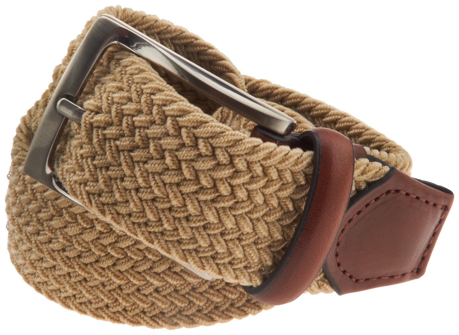 Magellan Outdoors Men's Khaki Stretch Fabric Belt thumbnail